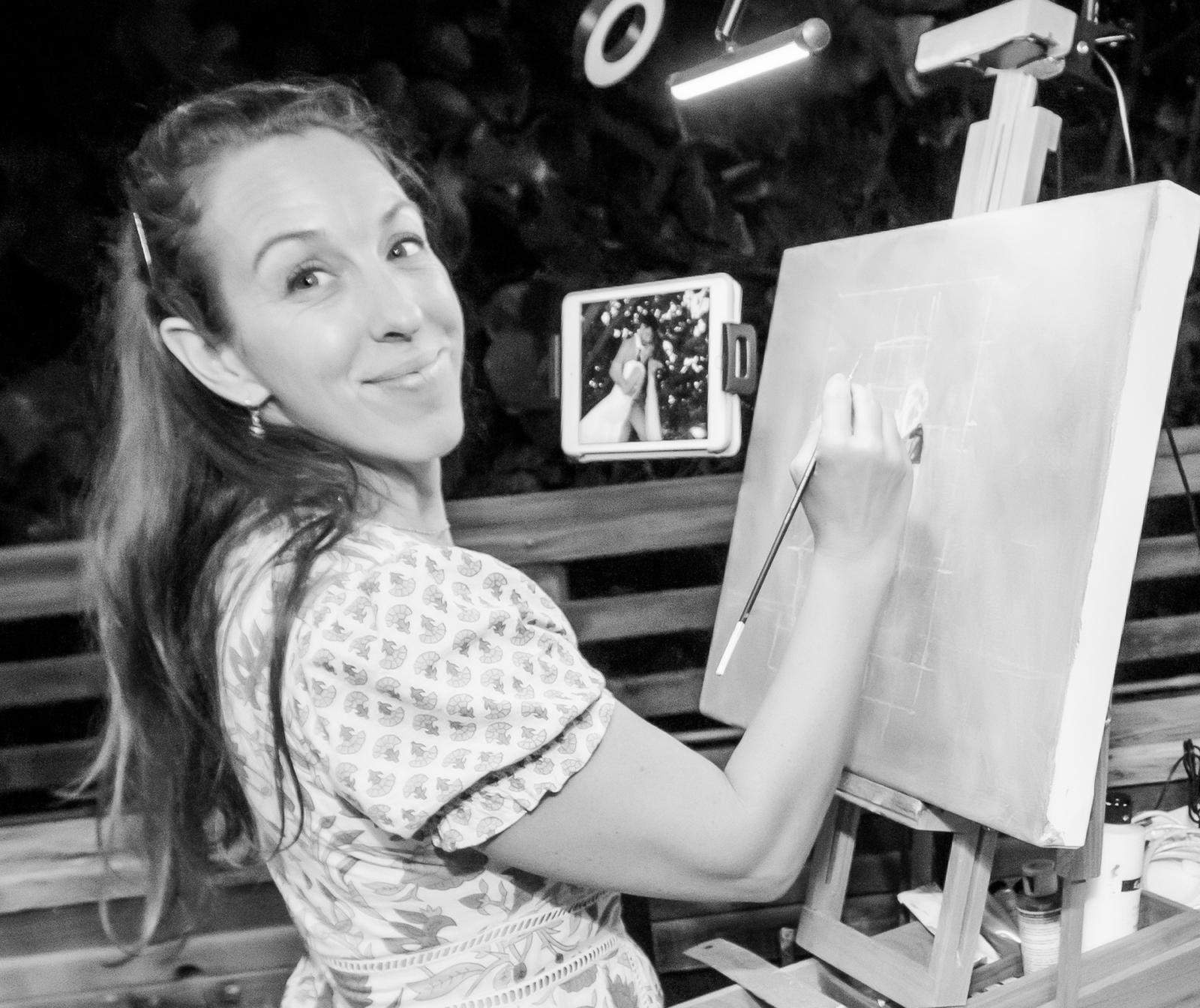 wedding painter painting